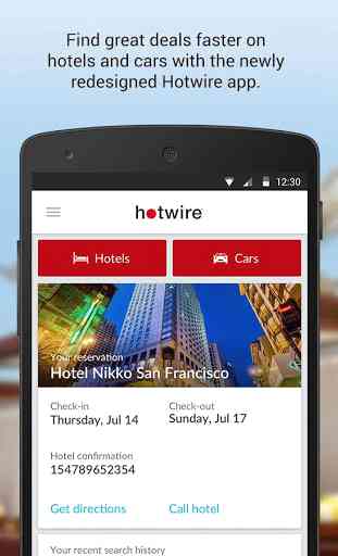 Hotwire Hotel & Car Rental App 1