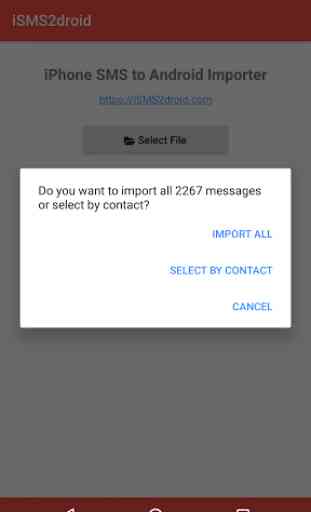 iSMS2droid - iPhone SMS Import 3