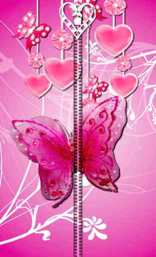 Pink Butterfly Zipper UnLock 3