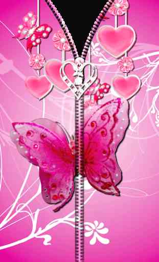 Pink Butterfly Zipper UnLock 4