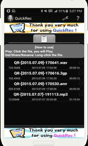 Recorder(MP3, WAV) - QuickRec 2