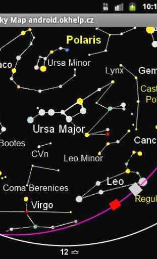 Sky Map of Constellations 1