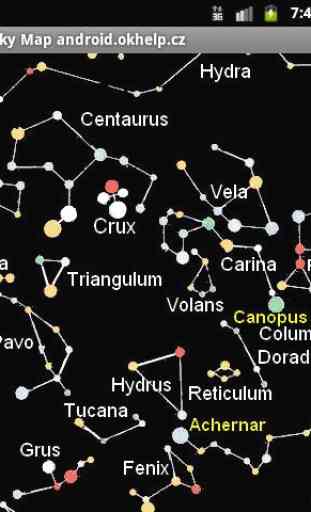 Sky Map of Constellations 3