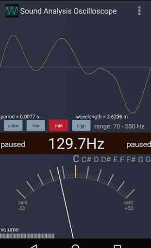 Sound Analysis Oscilloscope 3