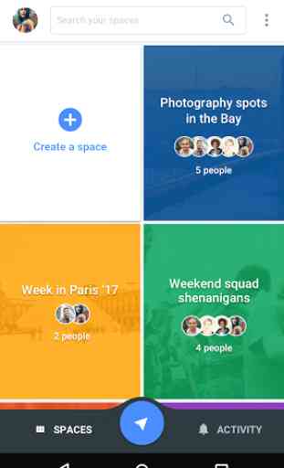 Spaces - Find & Do with Google 1