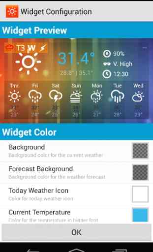 Sunny HK -Weather&Clock Widget 3