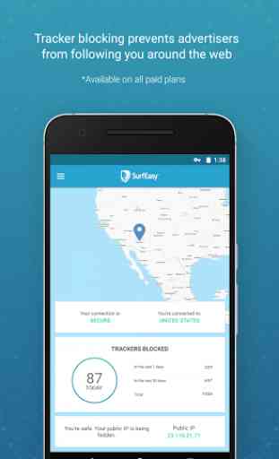 SurfEasy Secure Android VPN 3