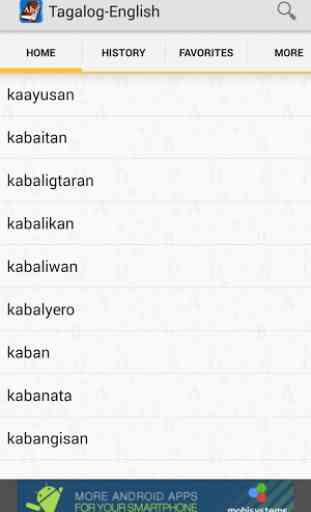 Tagalog<>English Dictionary 1