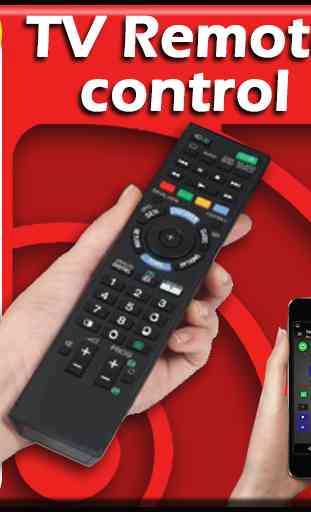 Tv remote control for sony 1