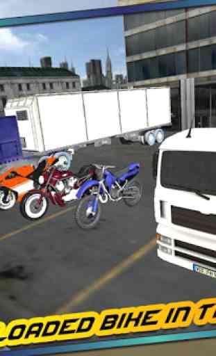 3D Bike Transporter Truck 1