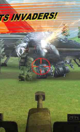 Artillery vs Tank Robot X Ray 2