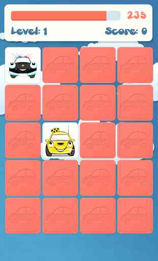 Cars memory game for kids 4