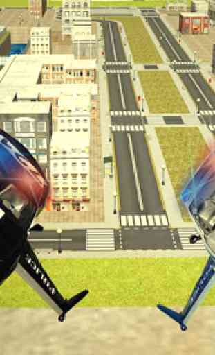 Flying Police car 3d simulator 2