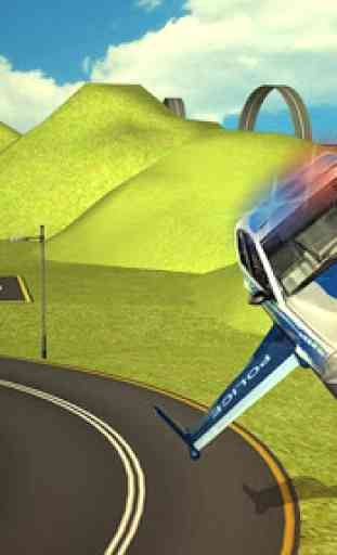 Flying Police car 3d simulator 3
