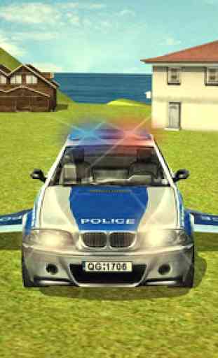 Flying Police car 3d simulator 4