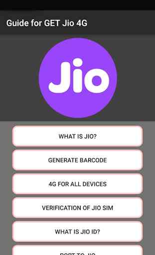 Guide for Get Jio 4G 1