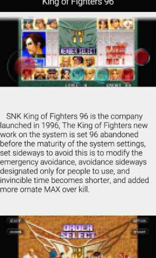 Guide for King of Fighters 96 1