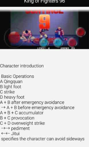 Guide for King of Fighters 96 4