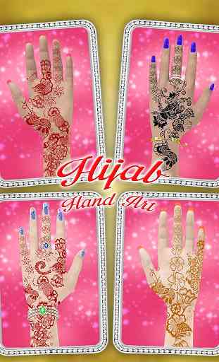 Hijab Hand Art - 3D Hand 4