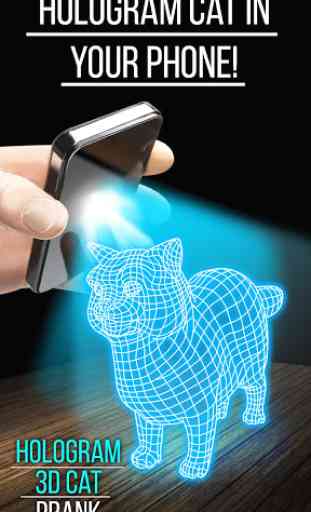 Hologram 3D Cat Prank 1