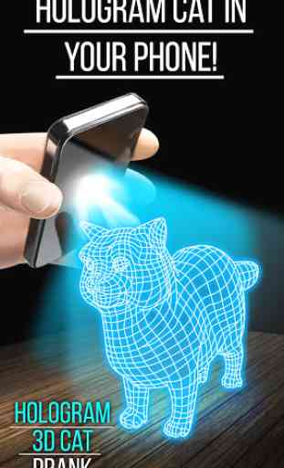 Hologram 3D Cat Prank 4
