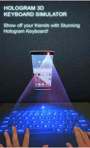 Hologram 3D Keyboard Prank 4