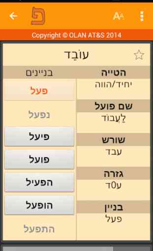 IRIS Hebrew Verbs 2