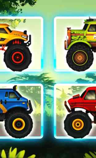 Jungle Monster Truck Kids Race 1
