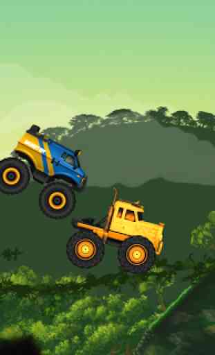 Jungle Monster Truck Kids Race 2
