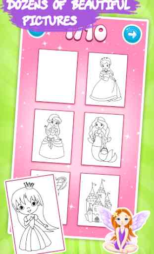 Kids coloring book: Princess 2