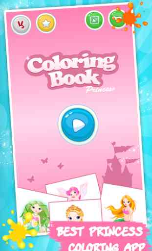 Kids coloring book: Princess 4