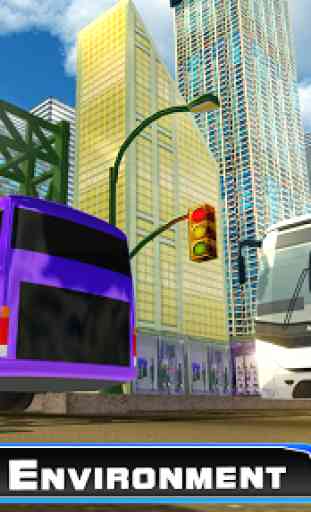 Modern City Tousrist Bus 3D 4