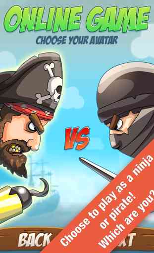 Pirate Vs Ninja 2 player game 1