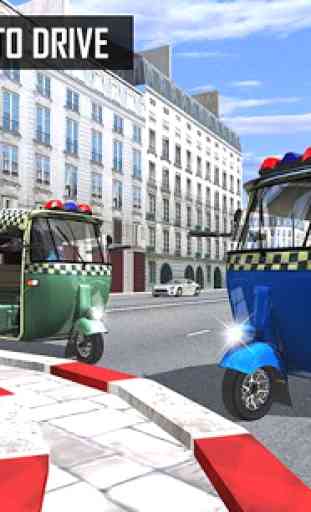 Police Tuk Tuk Auto Rickshaw 1