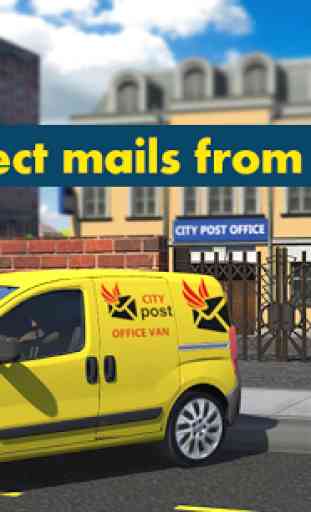 Postman Mail Delivery Van 3D 2