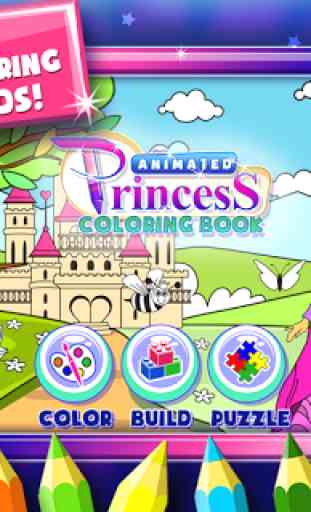 Princess: Kids Coloring Book 1