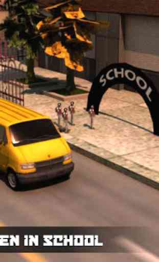 School Van Driver Simulator 3D 4
