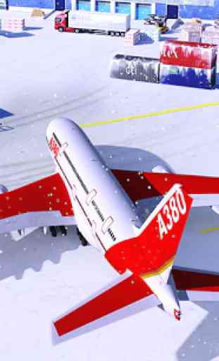 Snow Cargo Jet Landing 3D 4