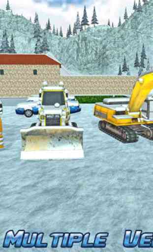 Snow Plow Rescue Excavator Sim 4
