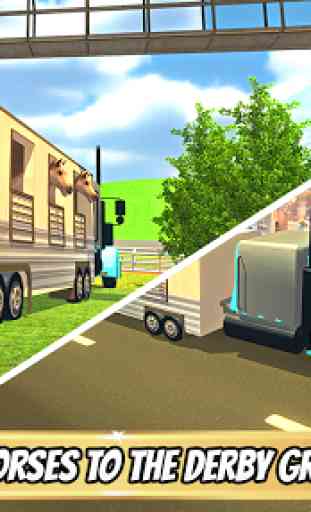 Transporter Truck Horse Stunts 2