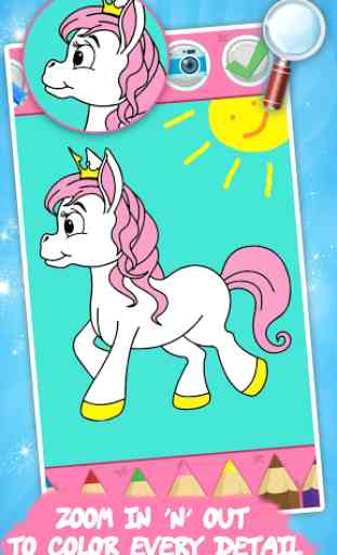 Unicorn coloring book for kids 1