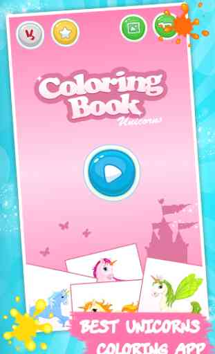 Unicorn coloring book for kids 4