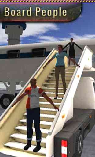 Airport Plane Ground Staff 3D 4