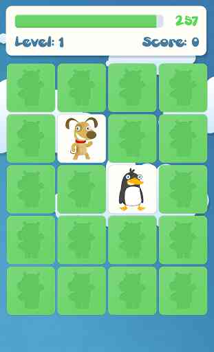 Animals memory game for kids 4