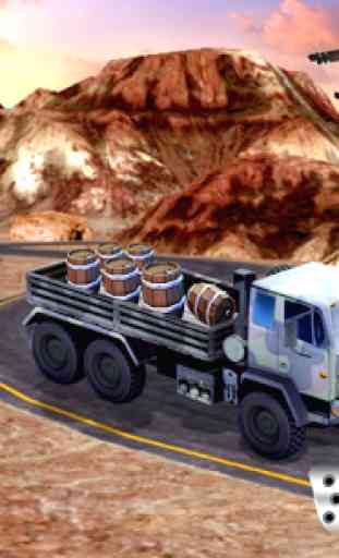 Army Cargo Truck Game 4*4 3