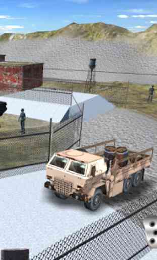 Army Cargo Truck Game 4*4 4
