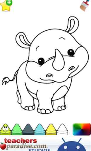Baby Animals Coloring Book 4