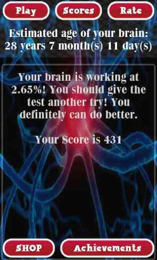Brain Age Test Free 3