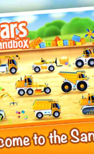 Cars in Sandbox (app 4 kids) 1