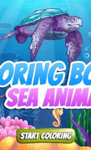 Coloring Book Sea Animals 1